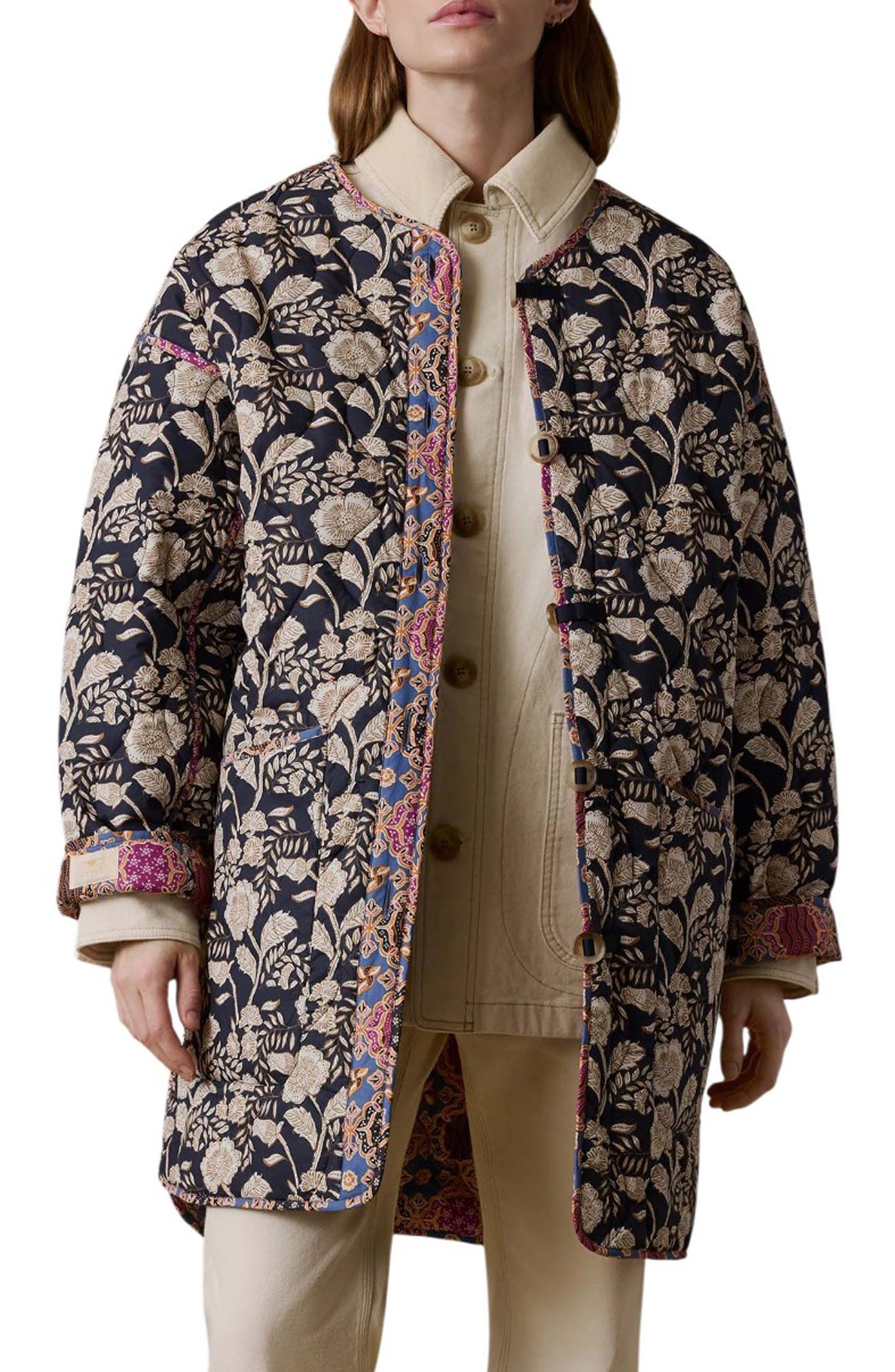 Hunting Island Reversible Organic Cotton Quilted Jacket