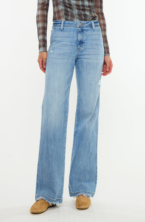Violet Essentials High Rise Straight Boot Jeans