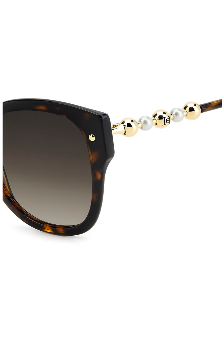 55mm Gradient Butterfly Sunglasses, Alternate, color, HAVANA/ BROWN SF