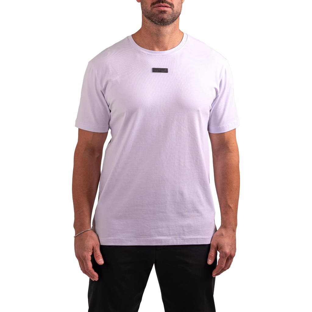 Maceoo Lion Zeus Embellished T-shirt In Purple