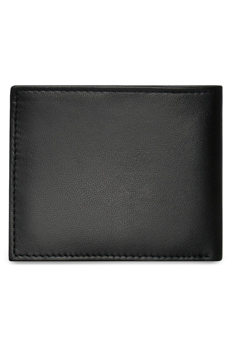 Classic ID Flap Leather Bifold Wallet, Alternate, color, BLACK