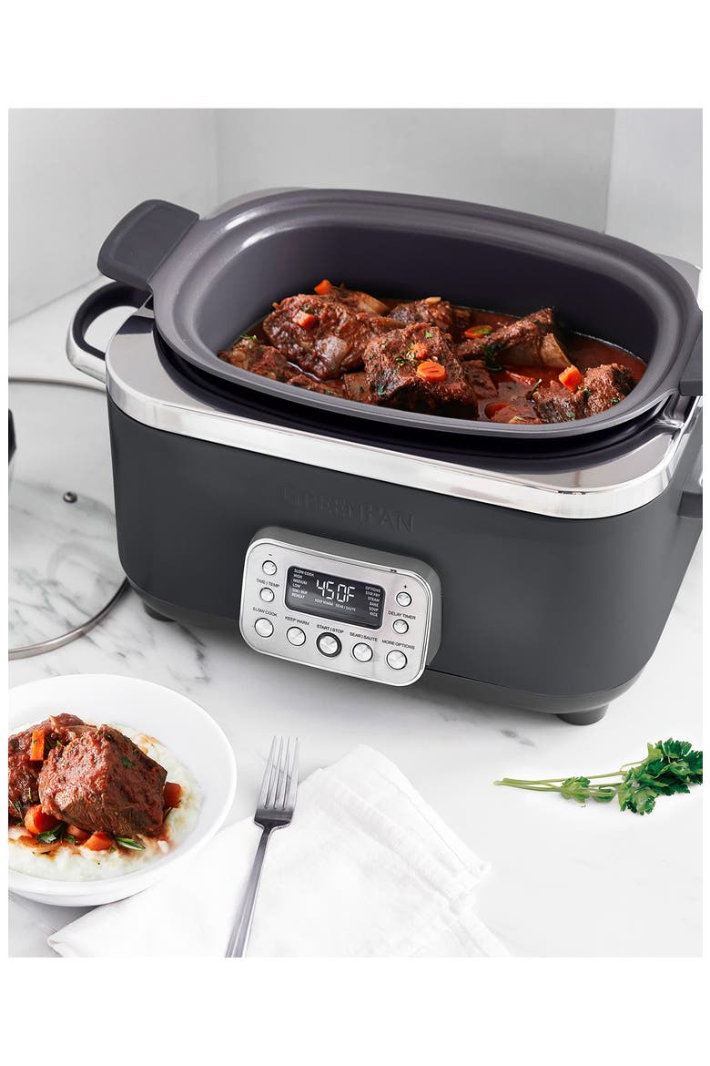 Elite 14-in-1 6-Quart Slow Cooker, Alternate, color, GRAPHITE