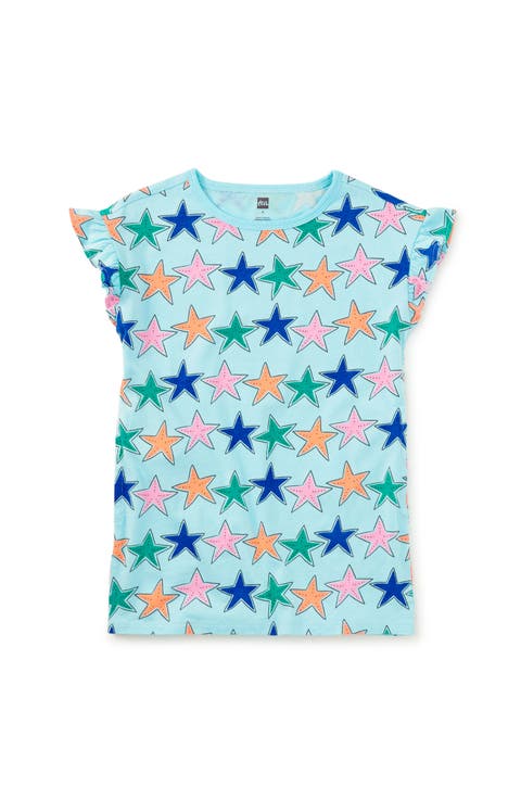 Flutter Sleeve Shift Dress (Toddler, Little Kid, Big Kid)