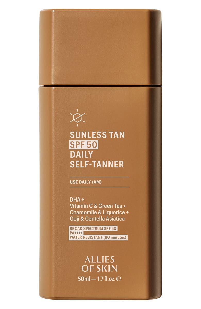 ALLIES OF SKIN Sunless Tan SPF 50 Daily Self-Tanner, Alternate, color, 