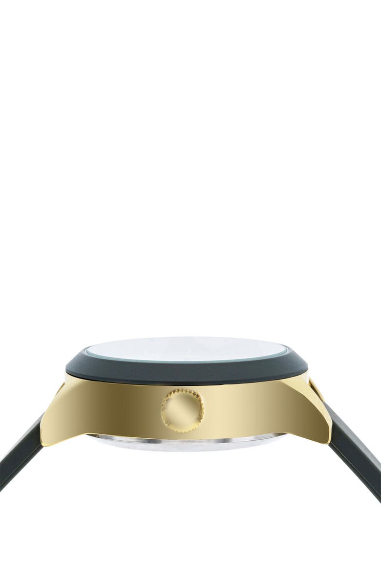 I TOUCH iTouch Connected Hybrid Smartwatch Fitness Tracker: Gold Case with Olive Leather Strap, 38mm, Alternate, color, 