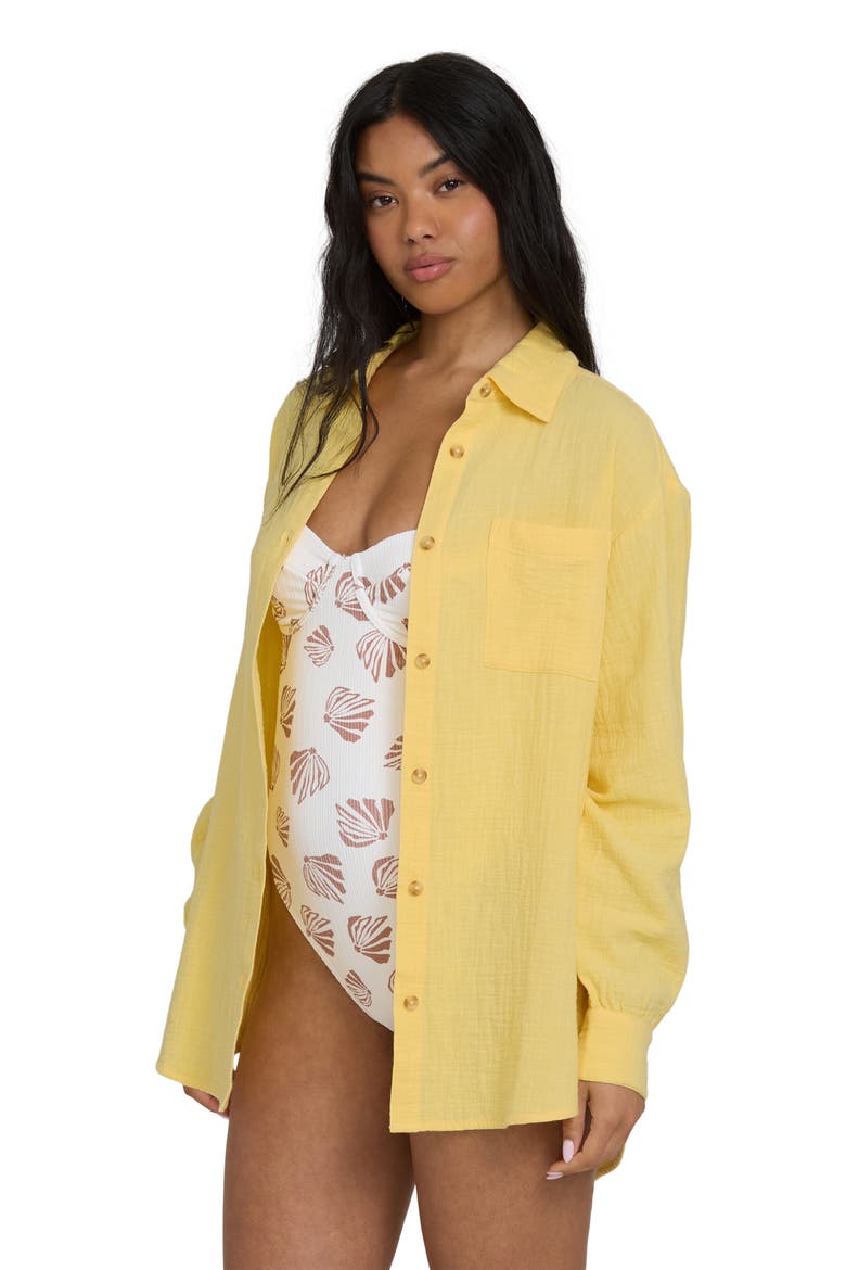 Wanderer Solid Cotton Shirt, Alternate, color, SUNDRESS