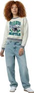 Champion Women's Champion  Cream Seattle Seahawks Reverse Weave Fleece Sweatshirt