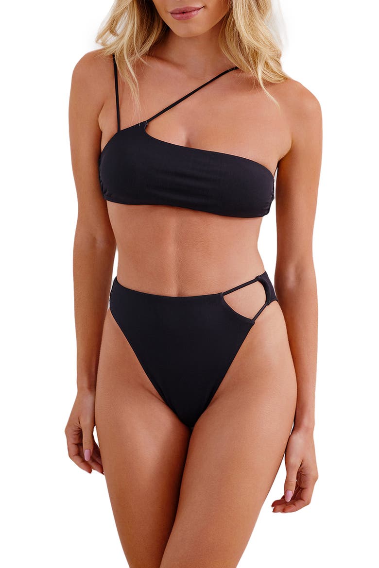 Nara Solid Bikini Top, Alternate, color, BLACK