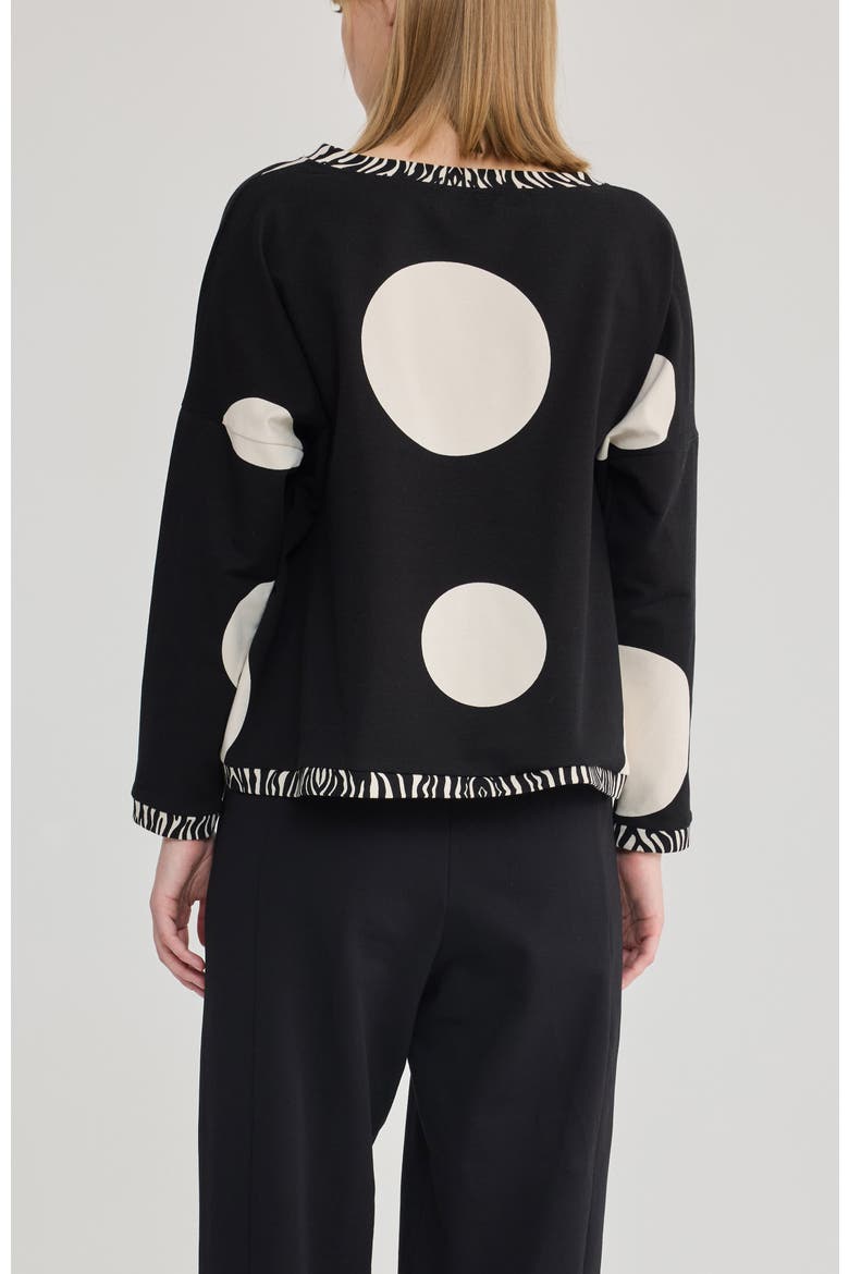 Asta Printed Cotton Jersey Top, Alternate, color, Polka Dots