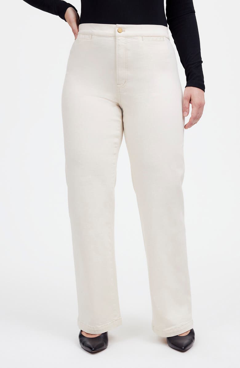 Madewell The Emmett Welt Pocket Wide Leg Jeans, Alternate, color, Vintage Canvas