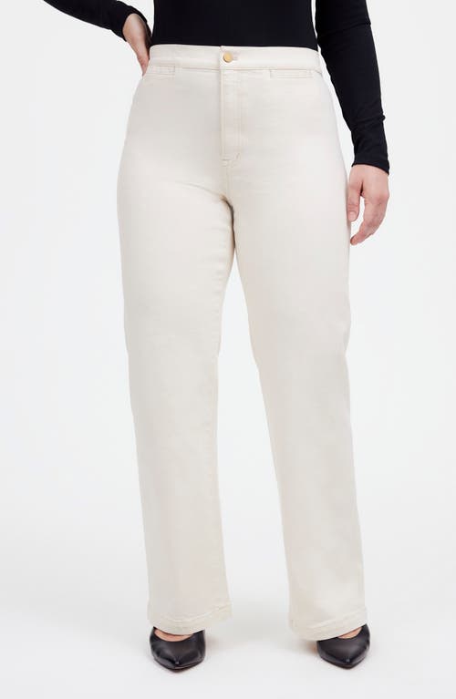 Madewell The Emmett Welt Pocket Wide Leg Jeans In Vintage Canvas