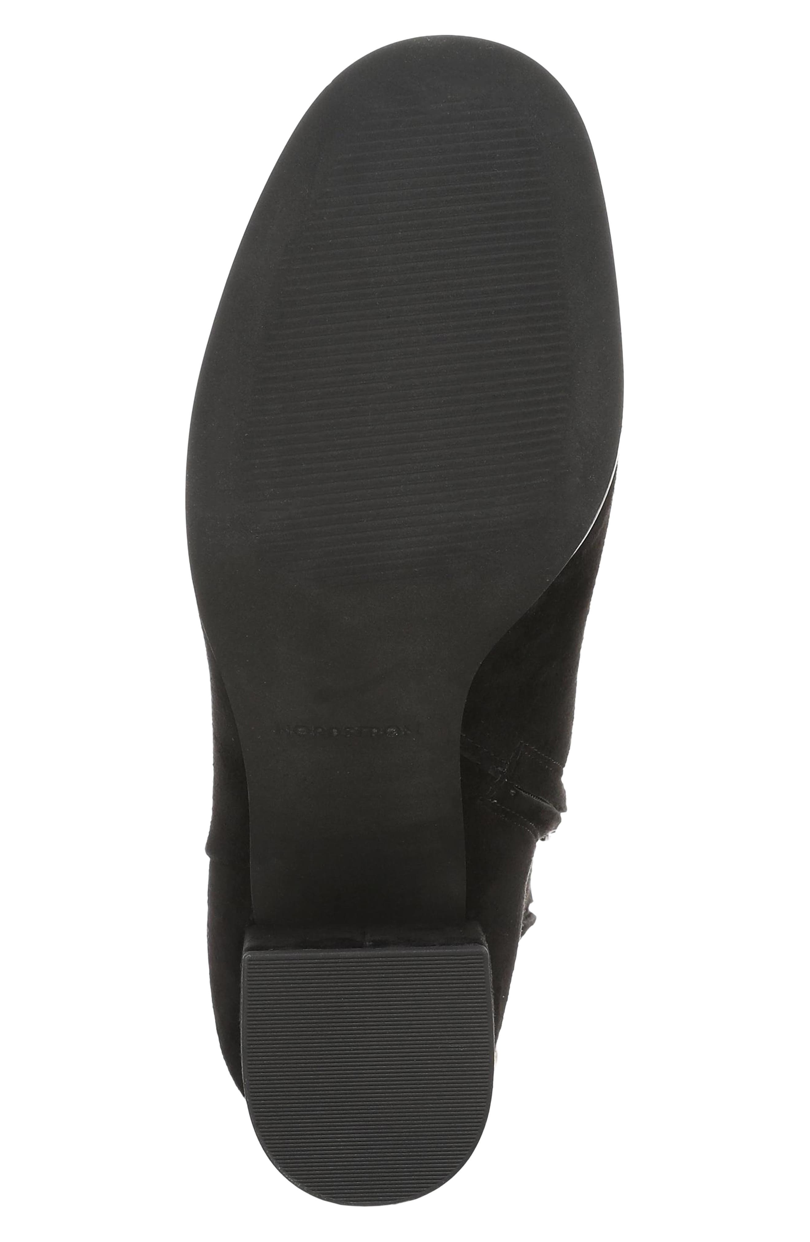 Jovie Leather Bootie, Alternate, color, BLACK