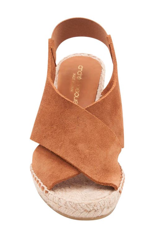Andre Assous Women's Figaro Slingback Espadrille Sandals In Brown