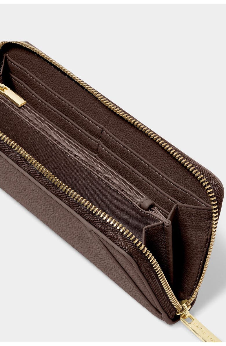 Katie Loxton Hana Wallet, Alternate, color, Chocolate