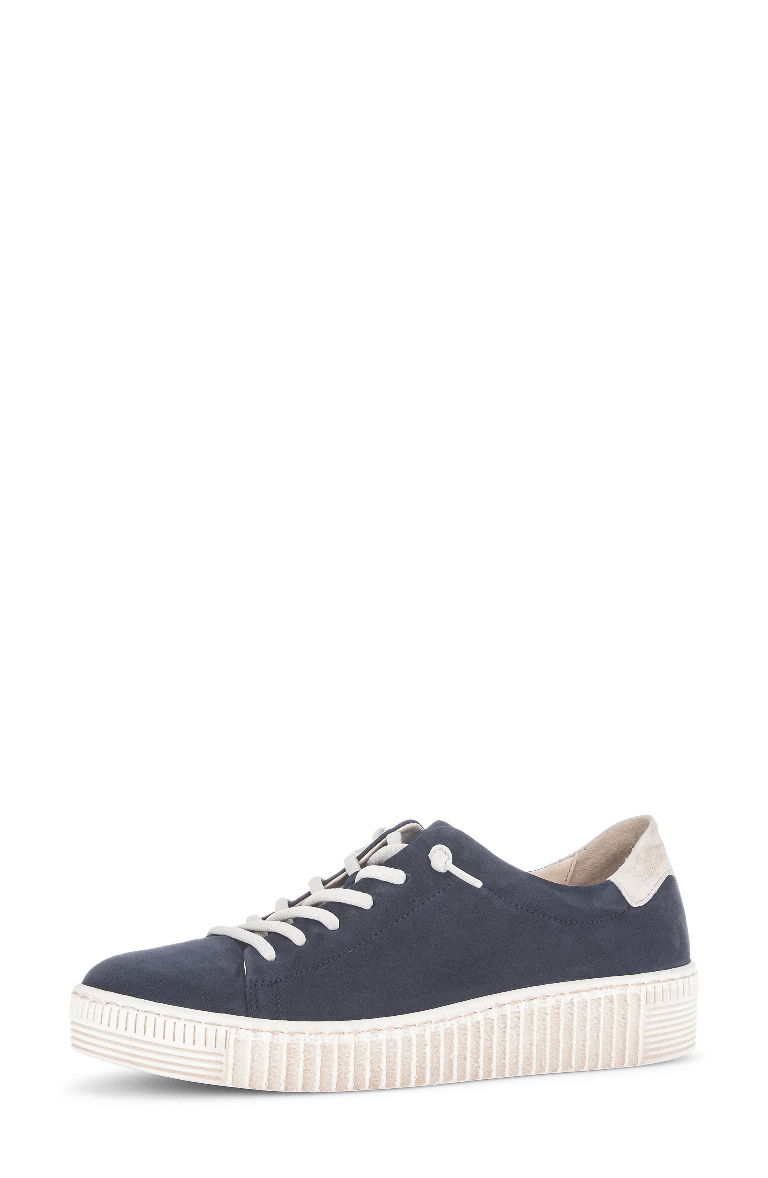 Gabor Lace Up Sneaker, Main, color, Blue