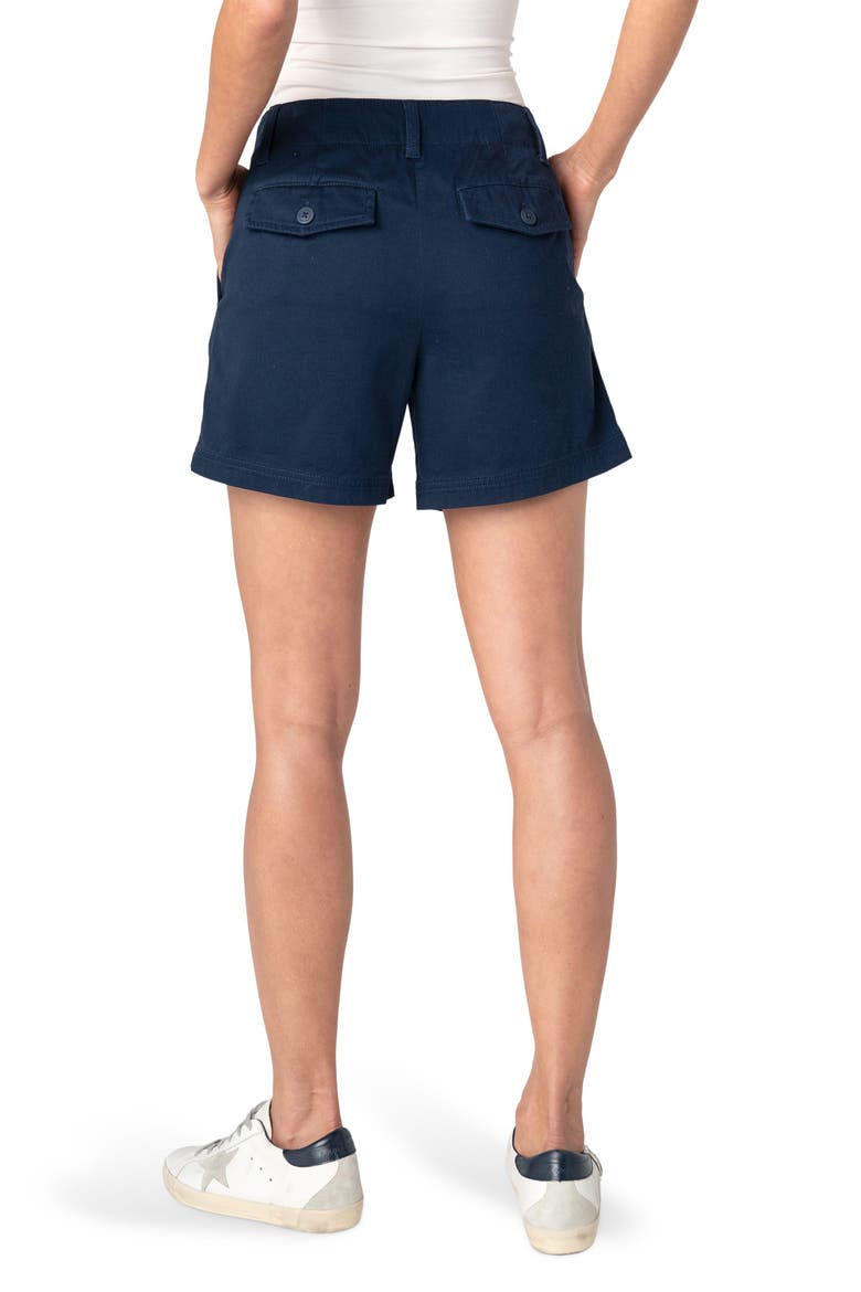 Pleated Trouser Shorts, Alternate, color, DEEP MIDNIGHT
