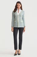 Misook Tailored Plaid Textured Knit Jacket