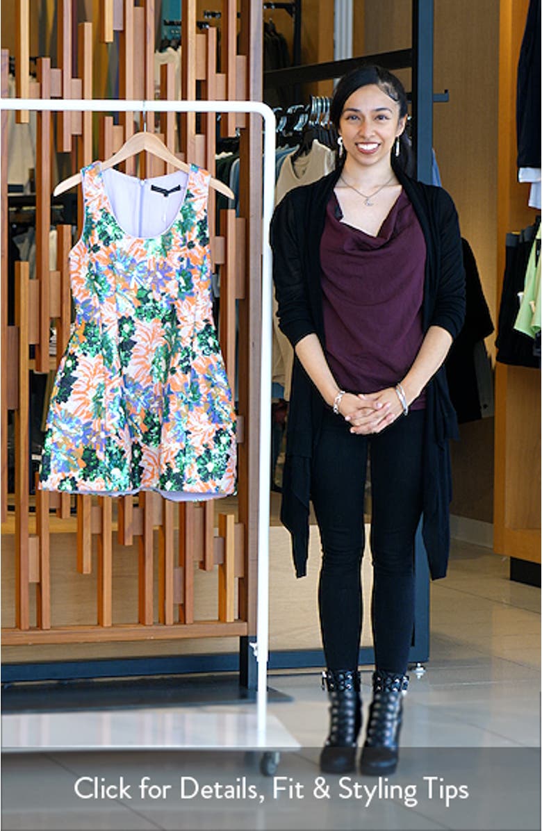 Floral Sequin Minidress, sales video thumbnail