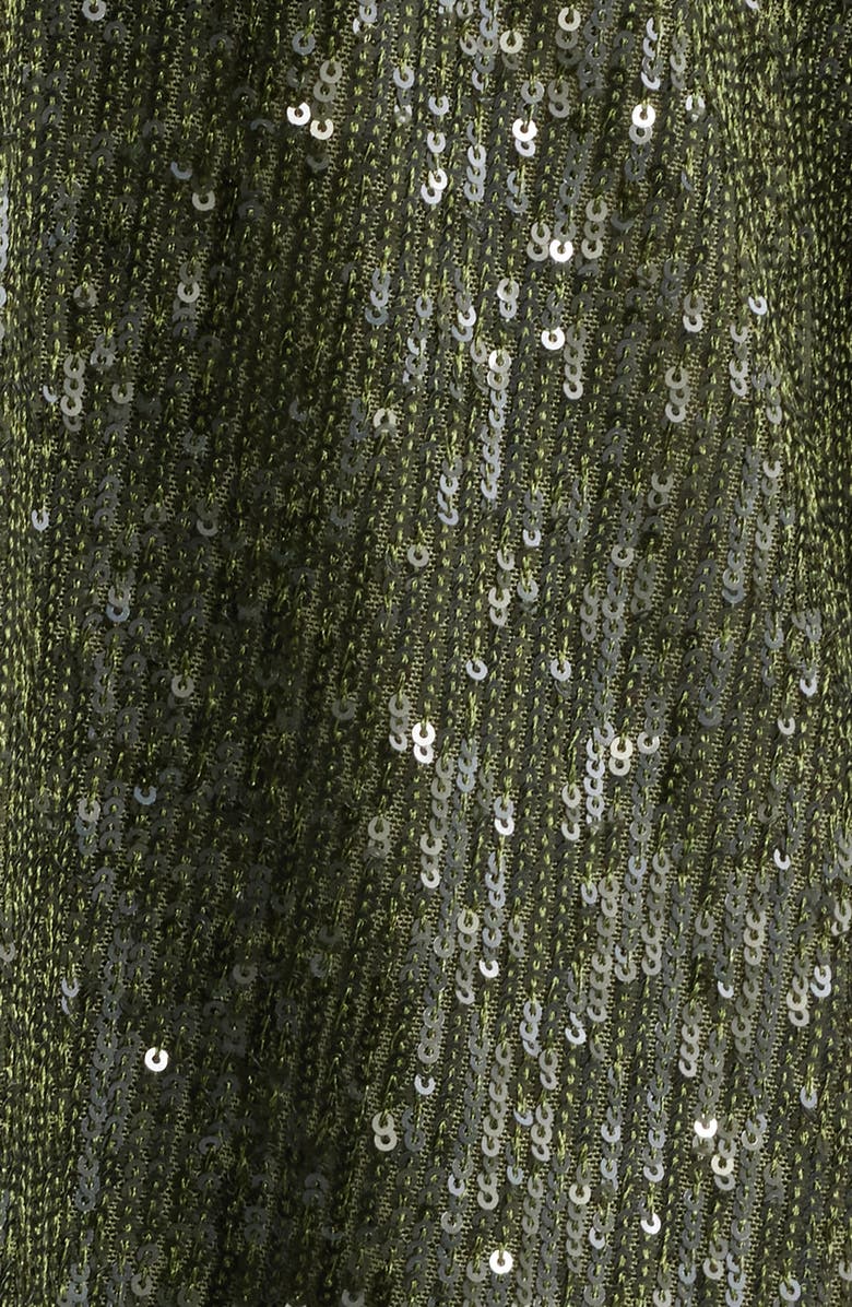 Anne Klein Sequin Draped Open Front Cardigan, Alternate, color, 