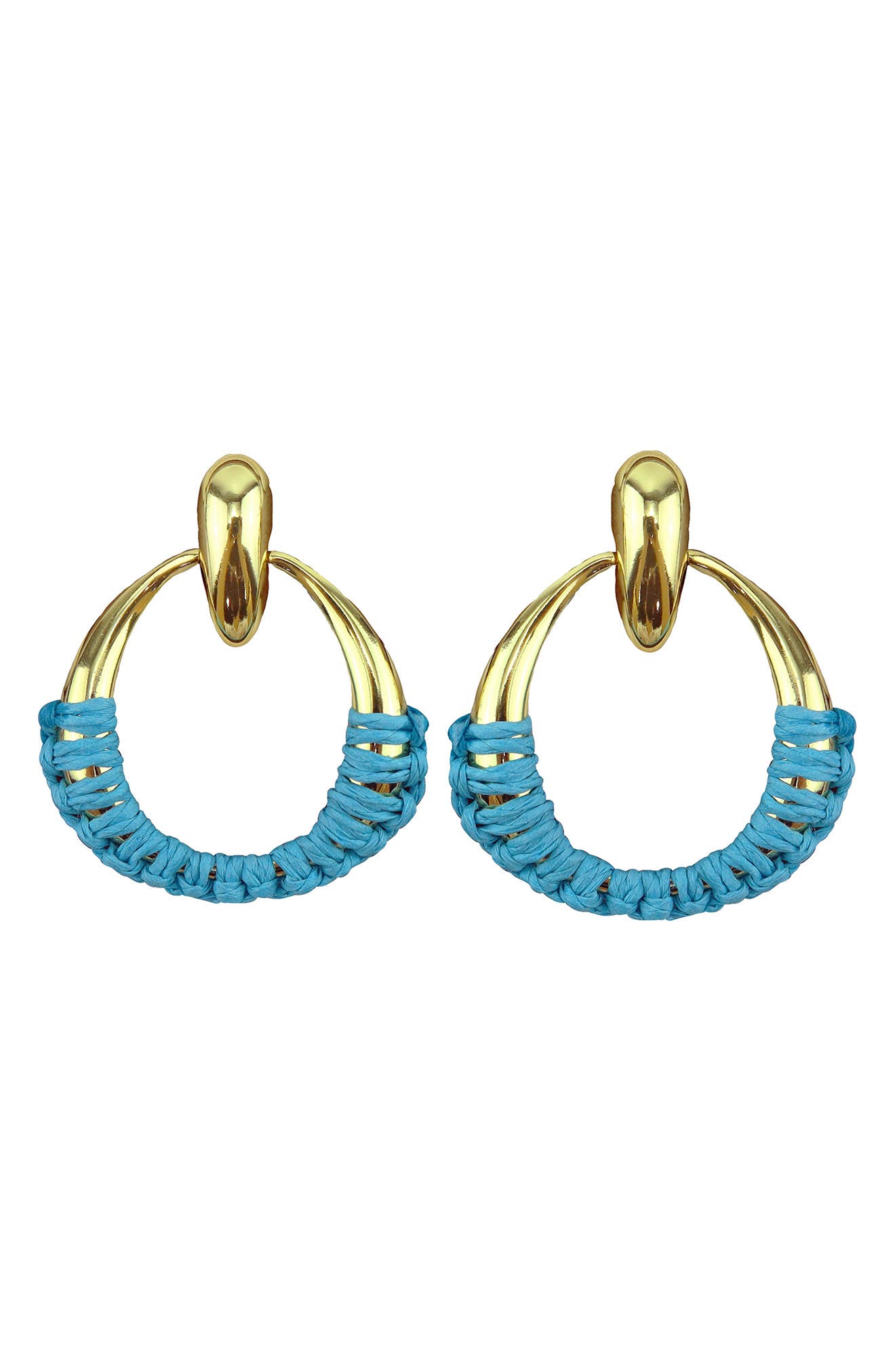 Panacea Wrapped Door Knocker Drop Earrings