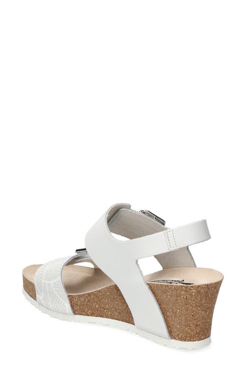 Mephisto Women's Lissandra Wedge Sandals In Silver In White