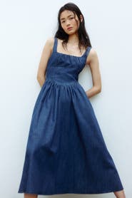 H&M Denim midi dress