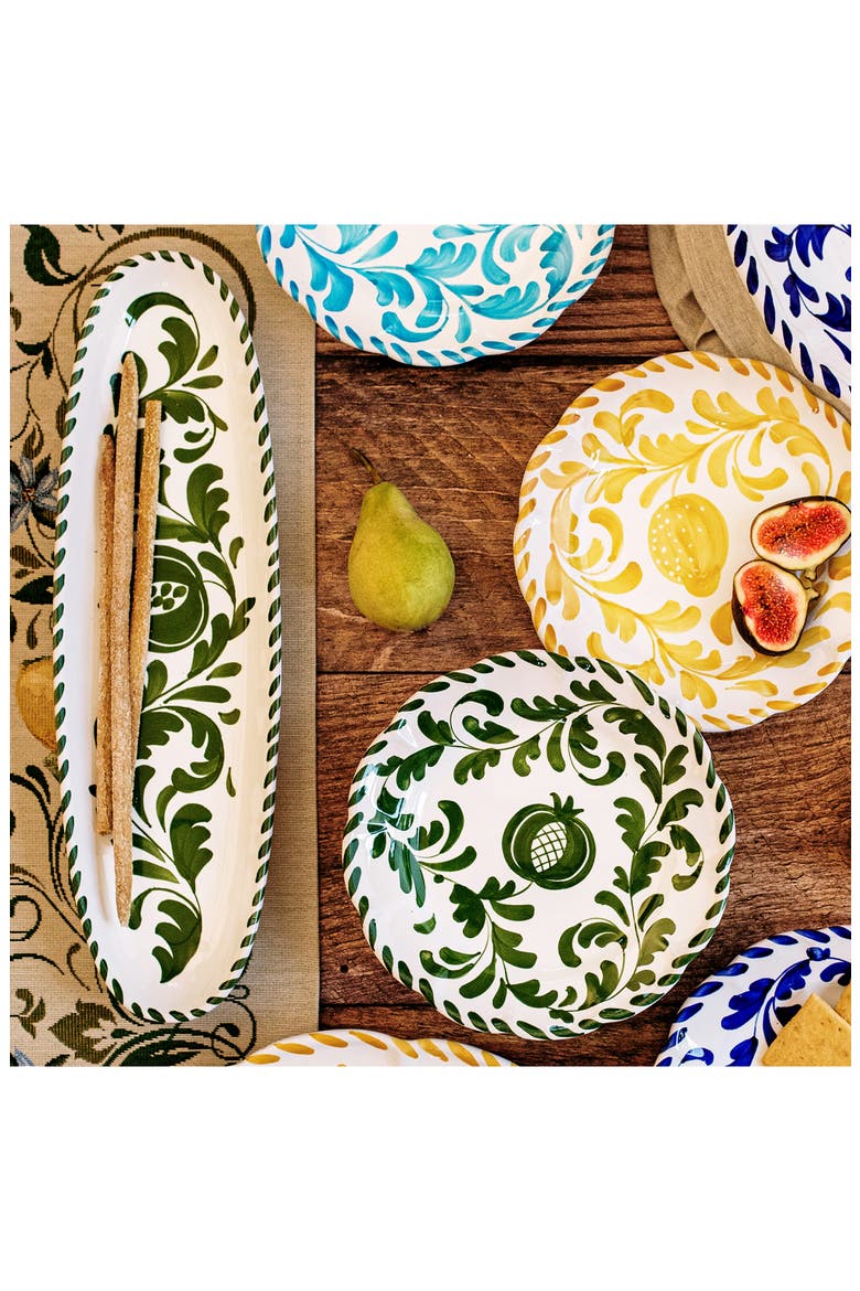 Arezzo Narrow Platter, Alternate, color, GREEN