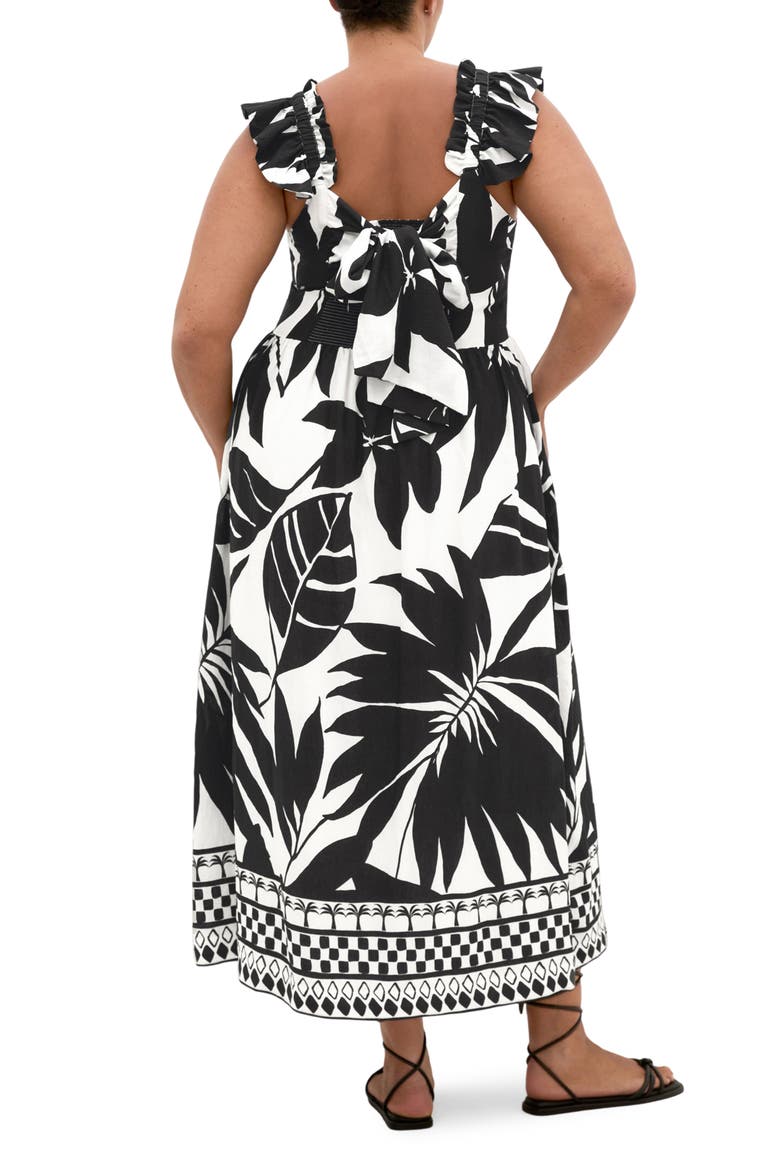 Mirage Print Maxi Dress, Alternate, color, ISLAND OASIS BDR