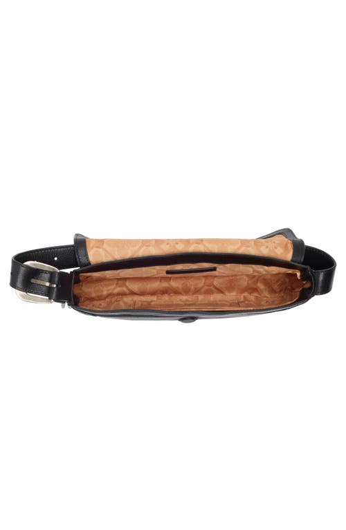 Lucky Brand Luma Leather Shoulder Bag In Black