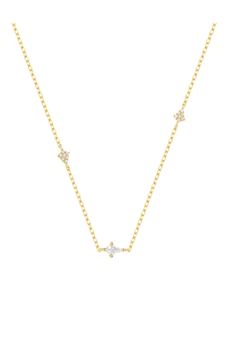 Hollywood Sensation Radiant Starburst Necklace, Main, color, Gold