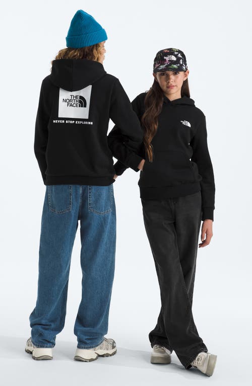 The North Face Kids' Evolution Cotton Blend Fleece Hoodie In Black