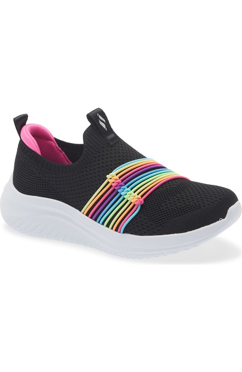 SKECHERS Kids' Ultra Flex 3.0 Slip-On Sneaker, Main, color, Black Multi