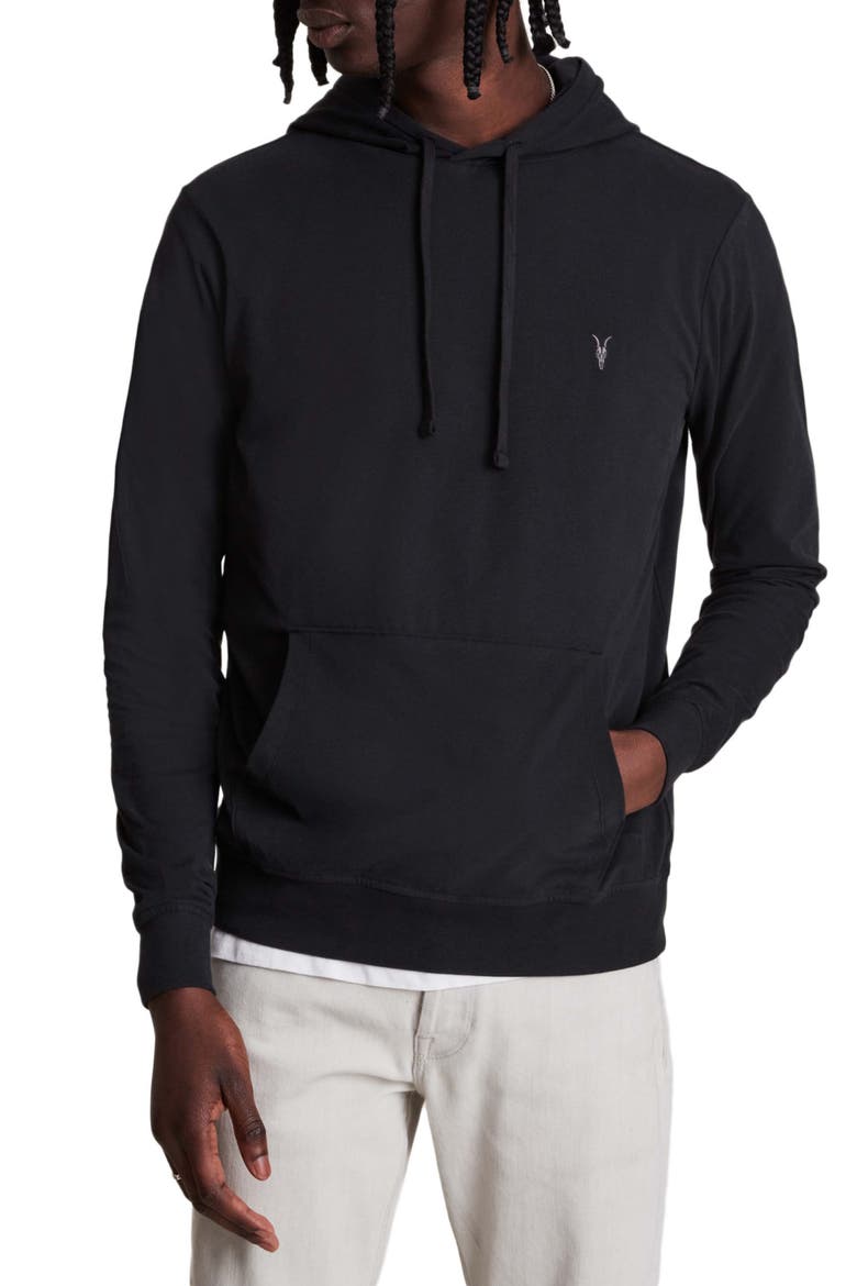Brace Hoodie, Main, color, JET BLACK