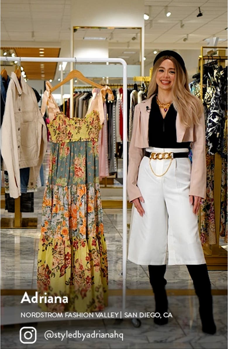 Bluebell Mixed Floral Cotton Maxi Dress, sales video thumbnail