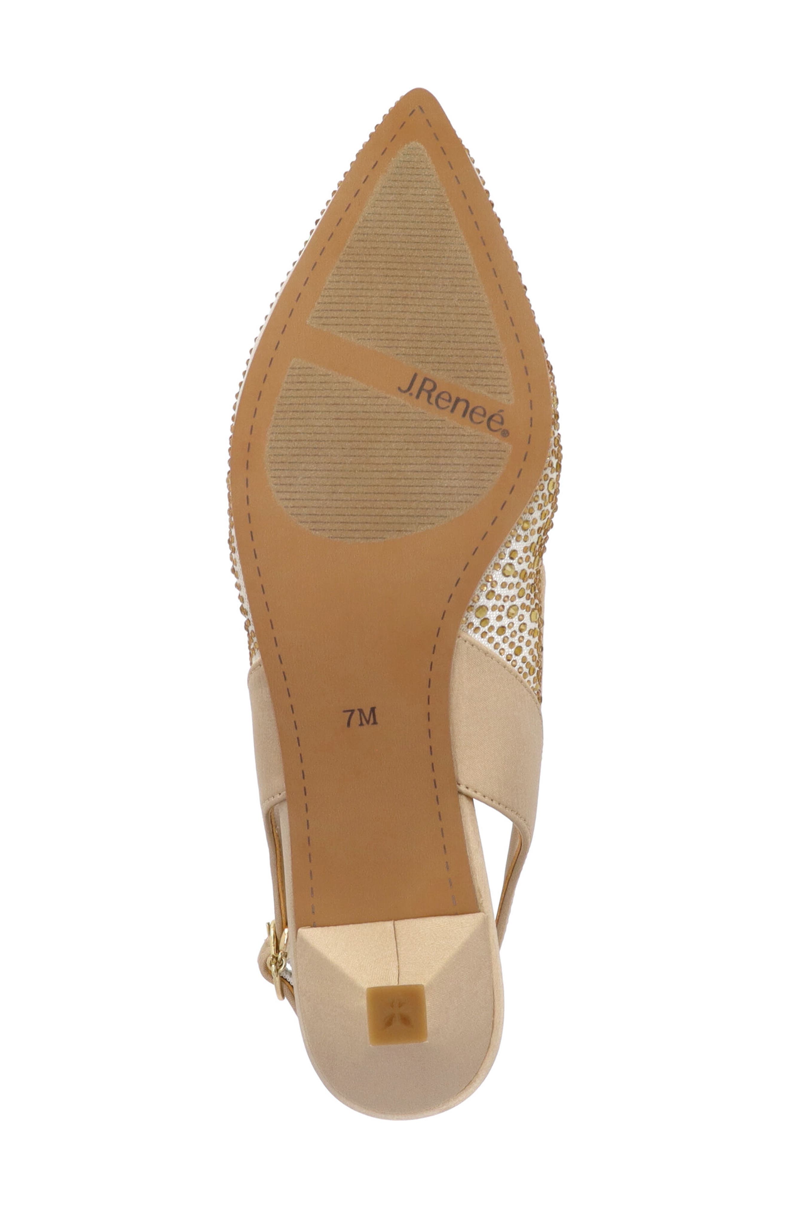 Aleksa Pointed Toe Slingback Pump, Alternate, color, BEIGE