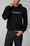 GUESS JEANS Embroidered Logo Graphic Hoodie