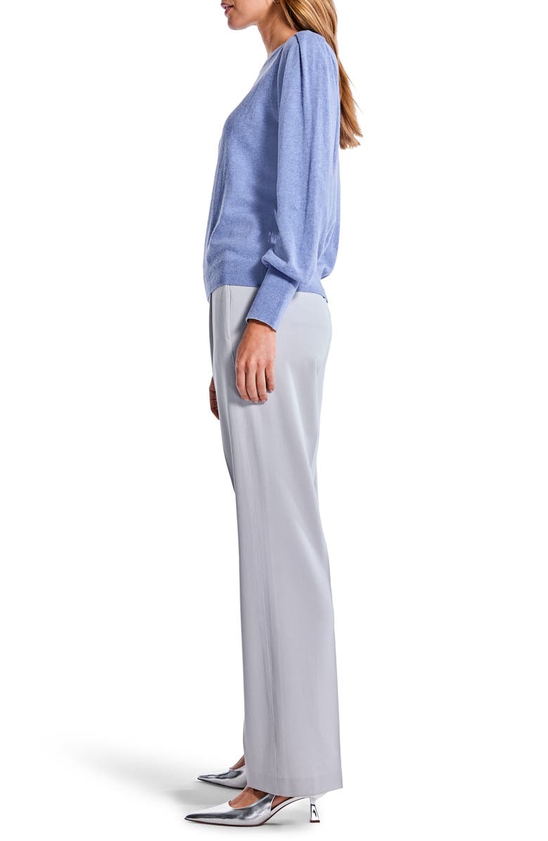 NIC+ZOE Pleat Shoulder Sweater, Alternate, color, Iris