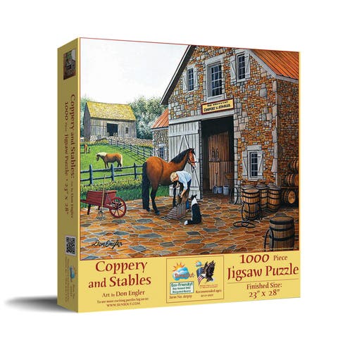 Coppery and Stables 1000 piece Jigsaw Puzzle for Adults