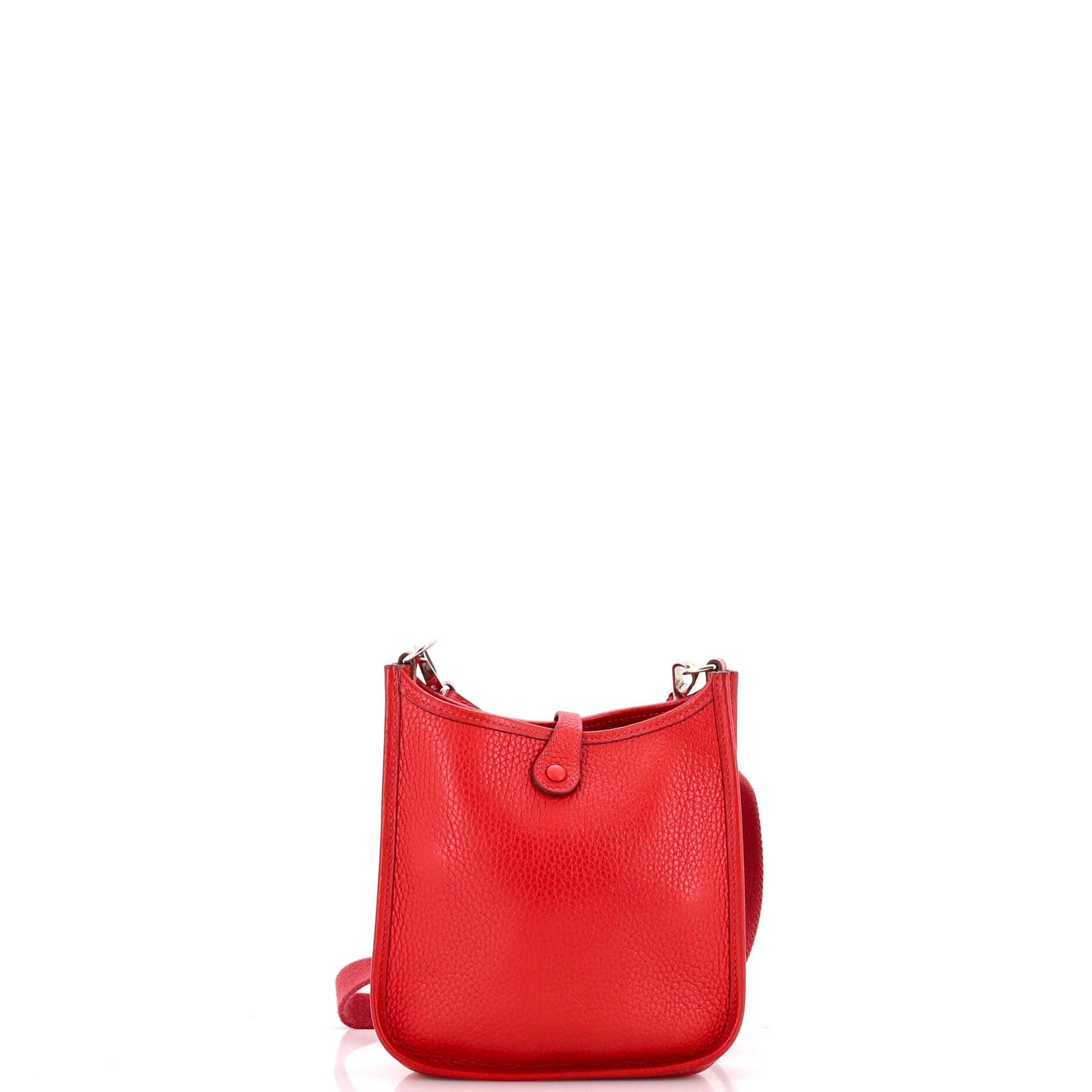 Pre-Owned Hermes Evelyne Bag Gen III Clemence TPM, Alternate, color, Rouge Vif