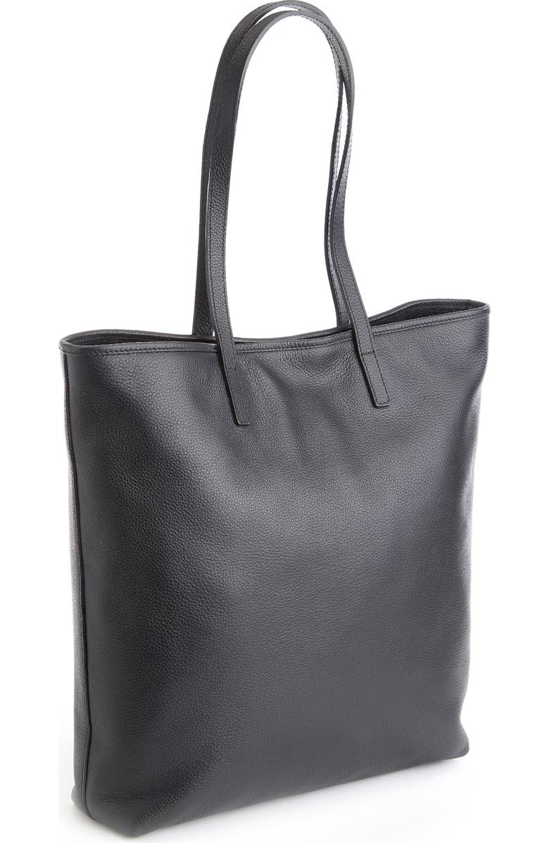 ROYCE New York Tall Leather Tote with Wristlet, Alternate, color,