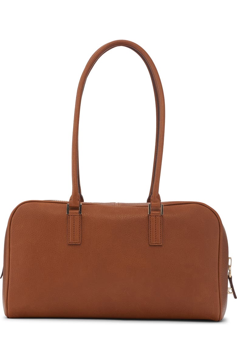 TOM FORD Small Leather Bowling Bag, Alternate, color, Caramel