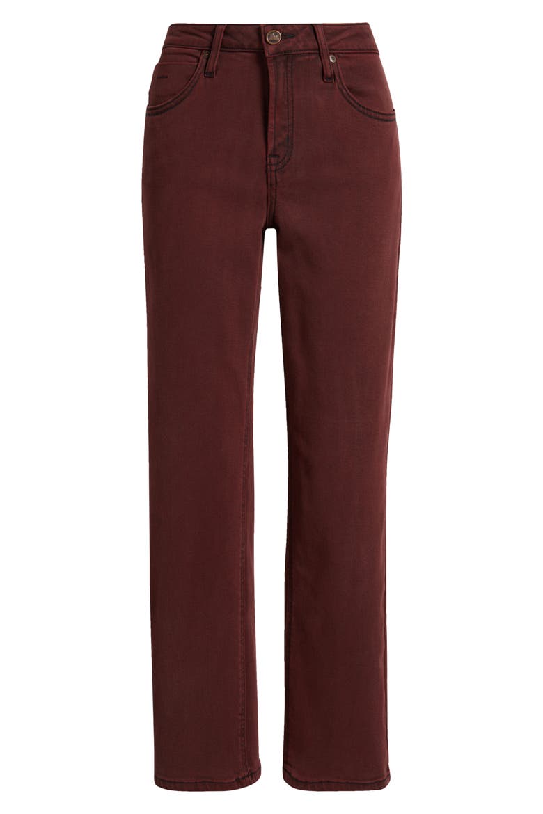 Dover Straight Leg Jeans, Alternate, color, MERLOT