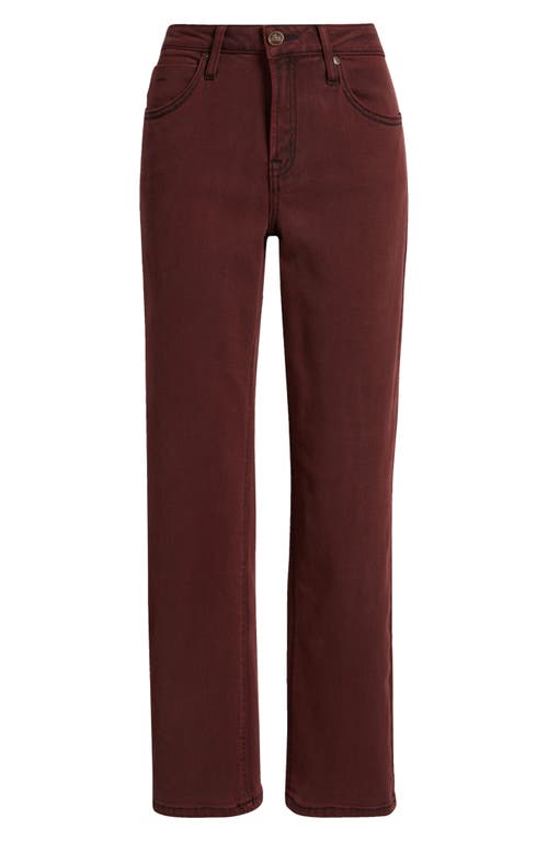 City Blues Dover Straight Leg Jeans In Brown