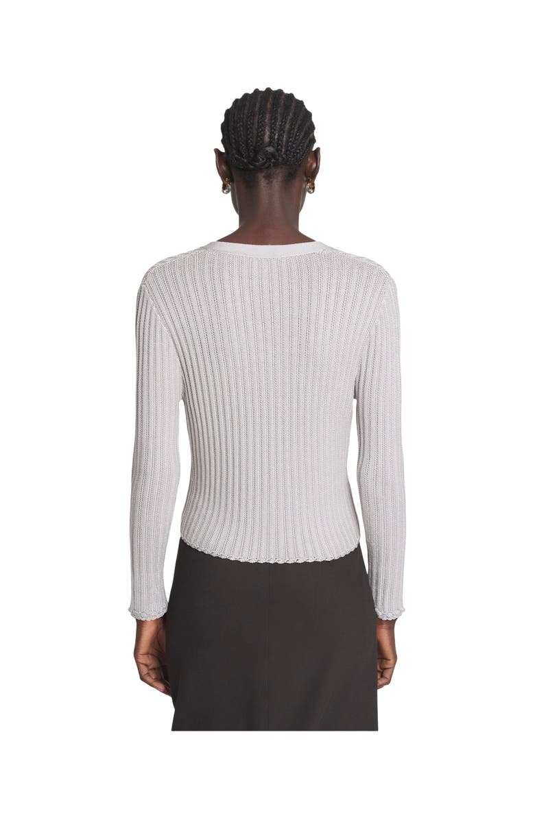 Lanvin Ribbed Cardigan In Viscose, Alternate, color, 