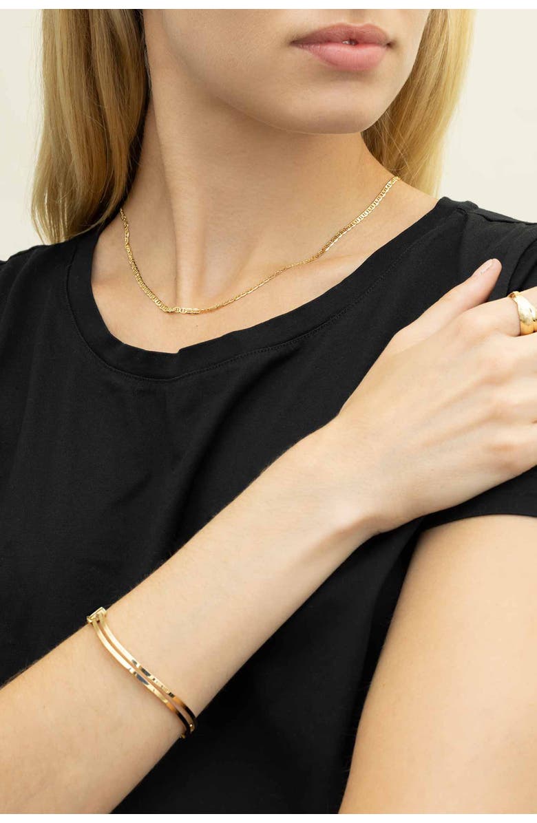 Oradina 10K Gold Hudson Bangle, Alternate, color, Yellow Gold