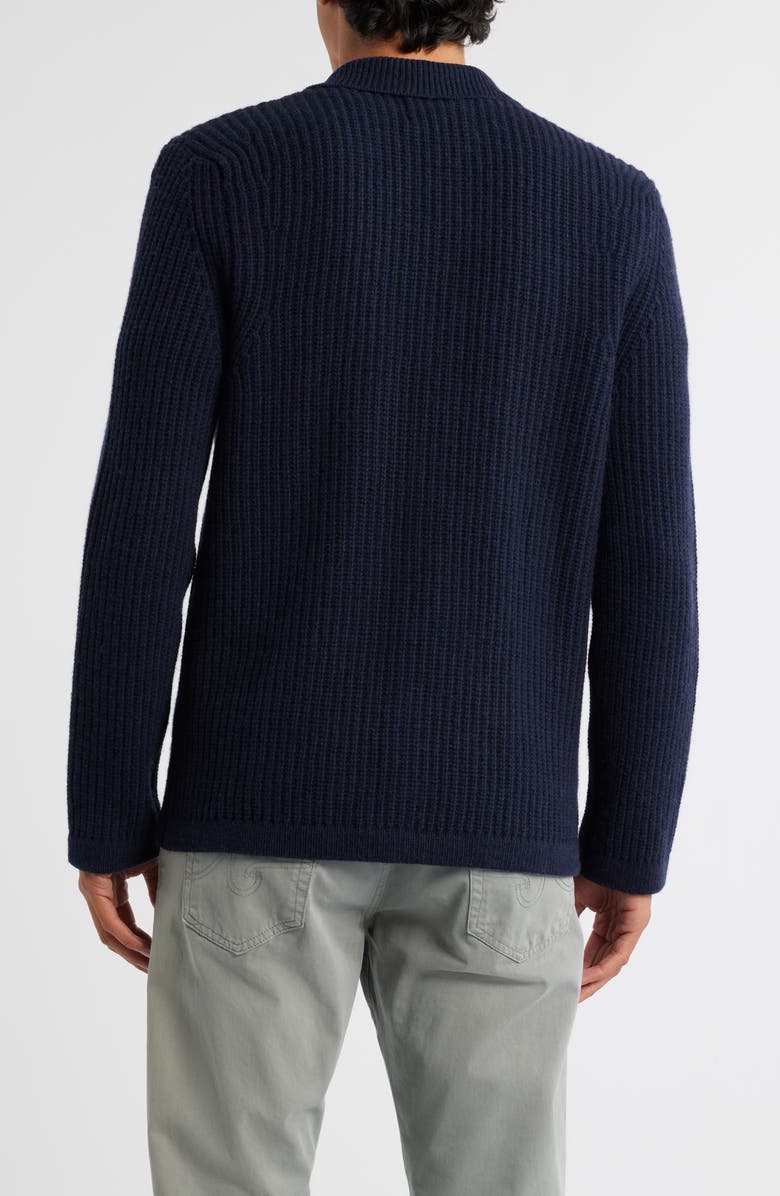 ALEX CRANE Kite Merino Wool Cardigan, Alternate, color, Indigo