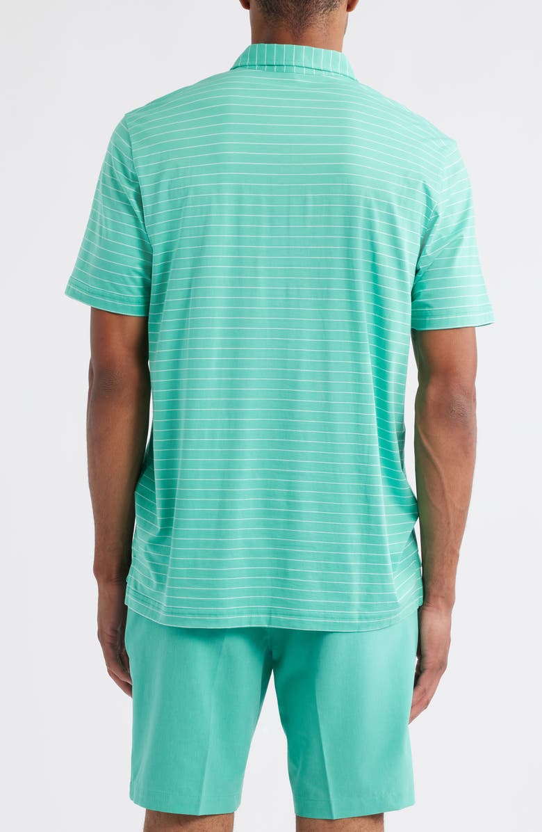 Peter Millar Crown Comfort Rover Stripe Pima Cotton Polo, Alternate, color, Meadow