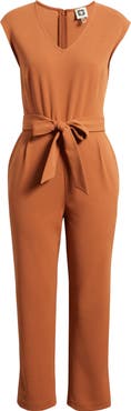 AK ANNE KLEIN V-Neck Jumpsuit