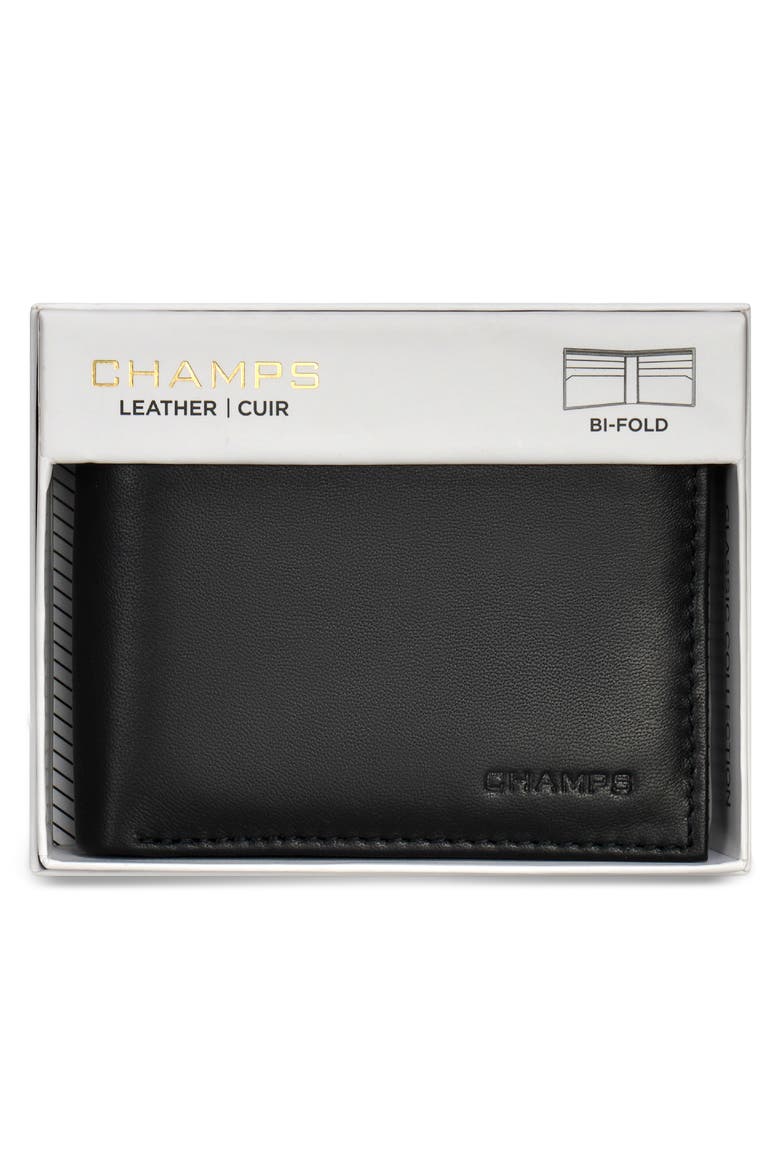 Classic Leather Bifold Wallet, Alternate, color, BLACK