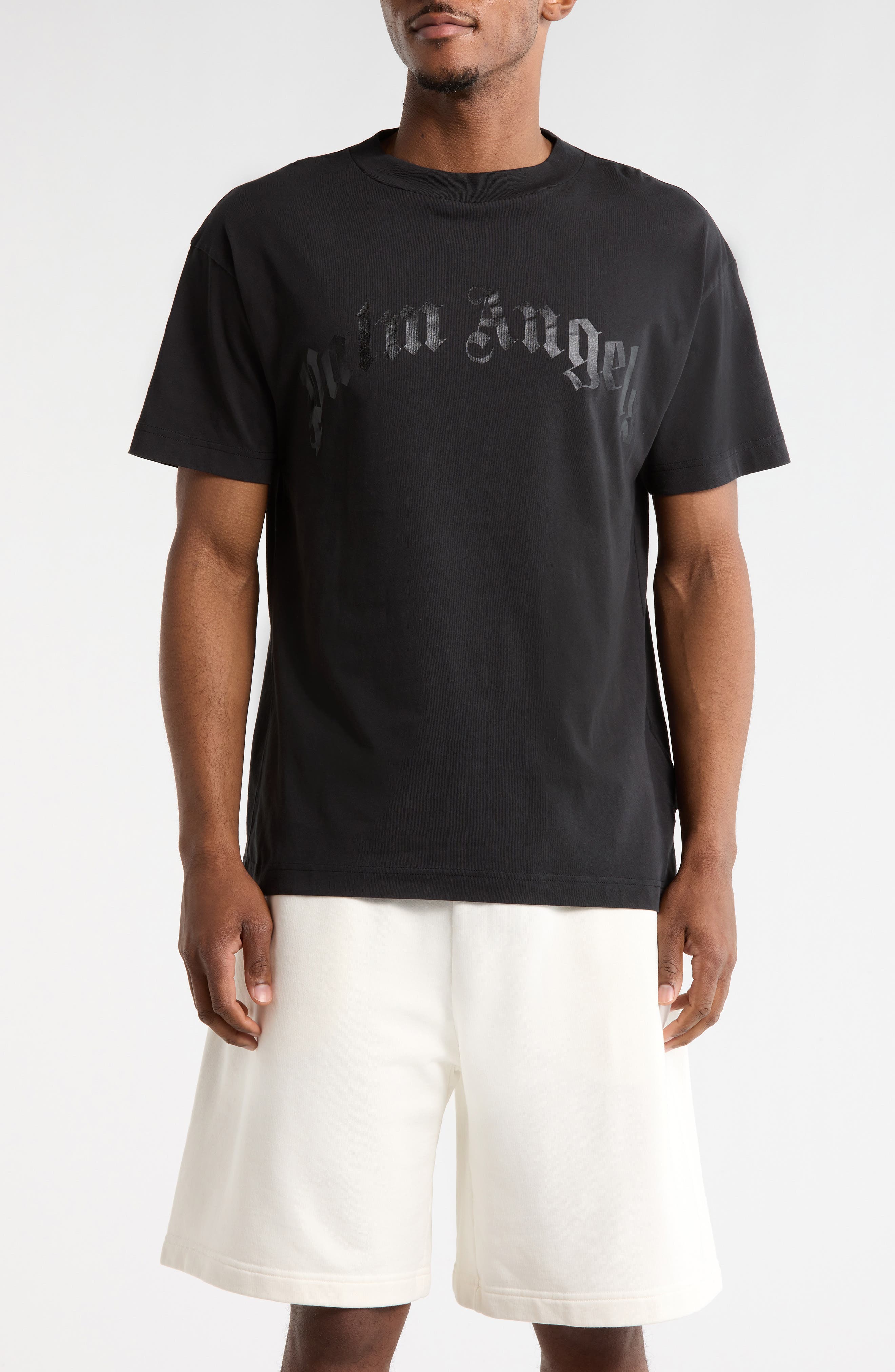 Palm Angels Logo Crewneck Graphic T-Shirt